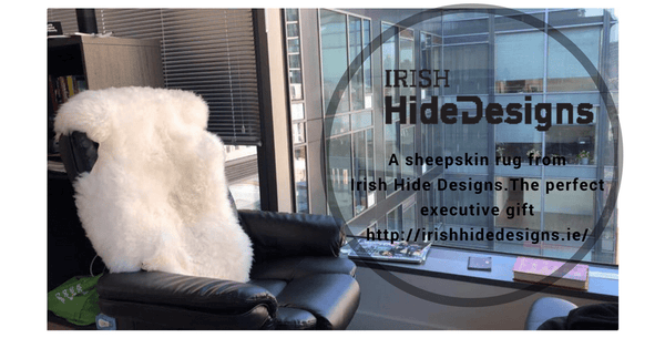 An Irish sheepskin throw – the perfect executive gift