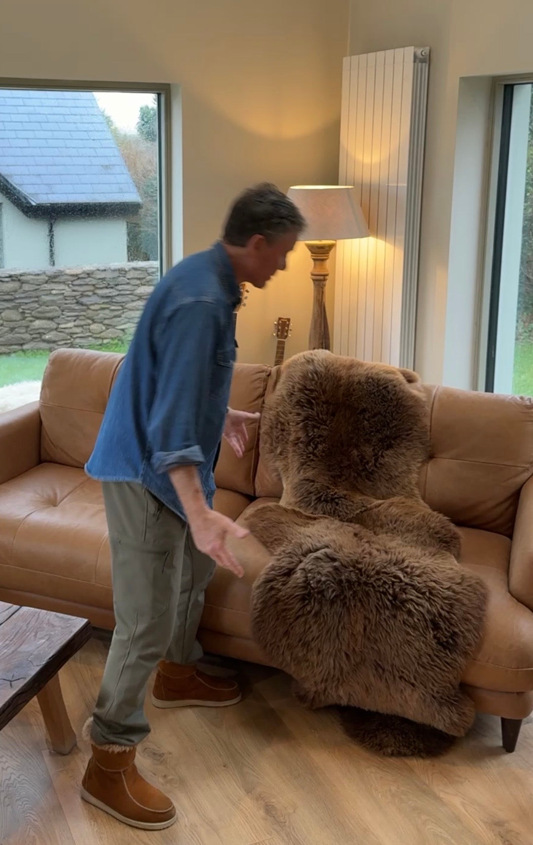 Light Brown Double Lambskin