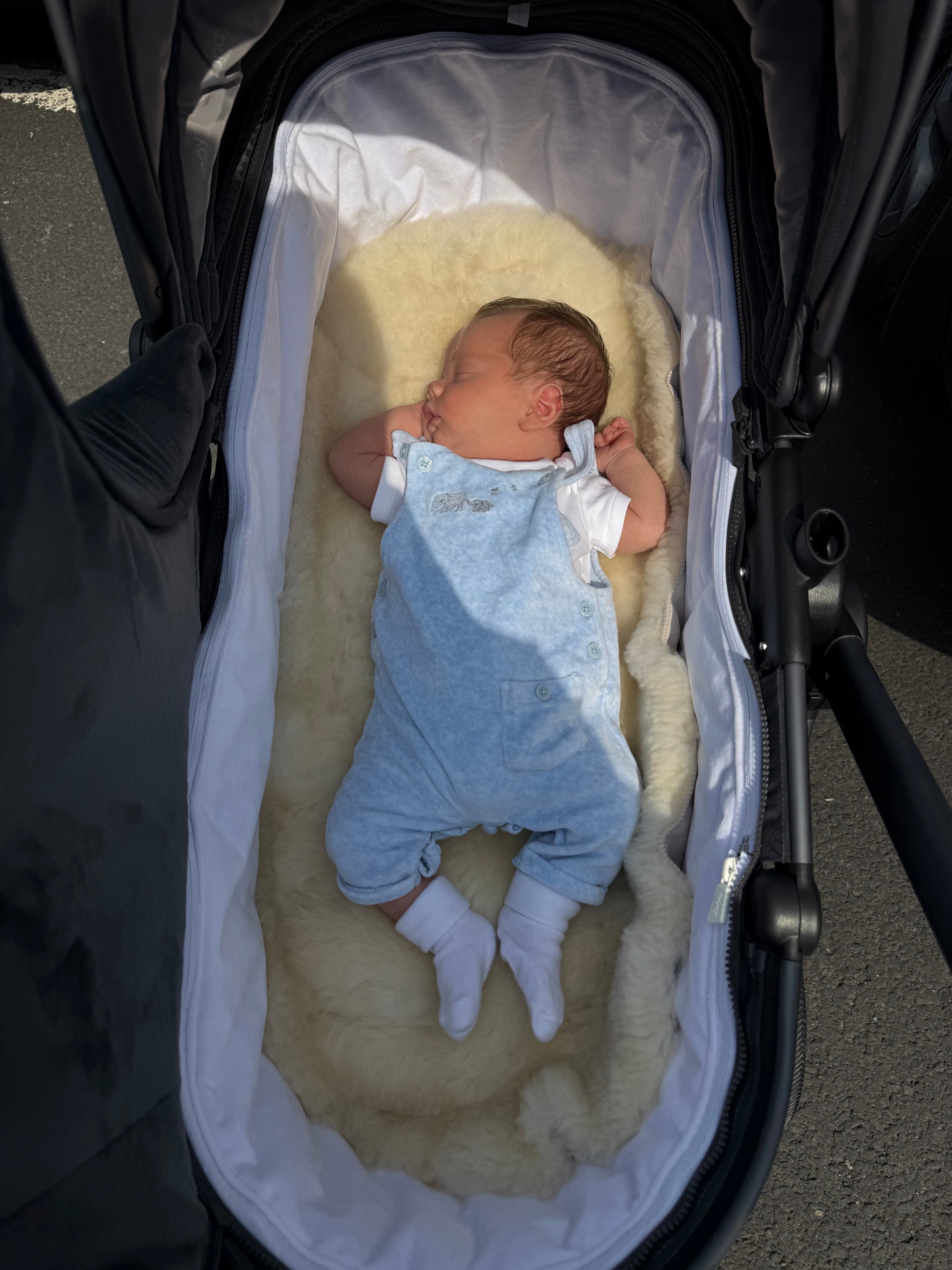 Natural White Sheepskin Buggy Liner