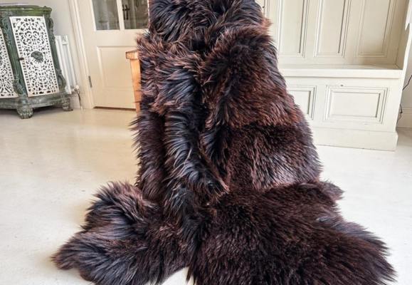 quad sheepskin rug