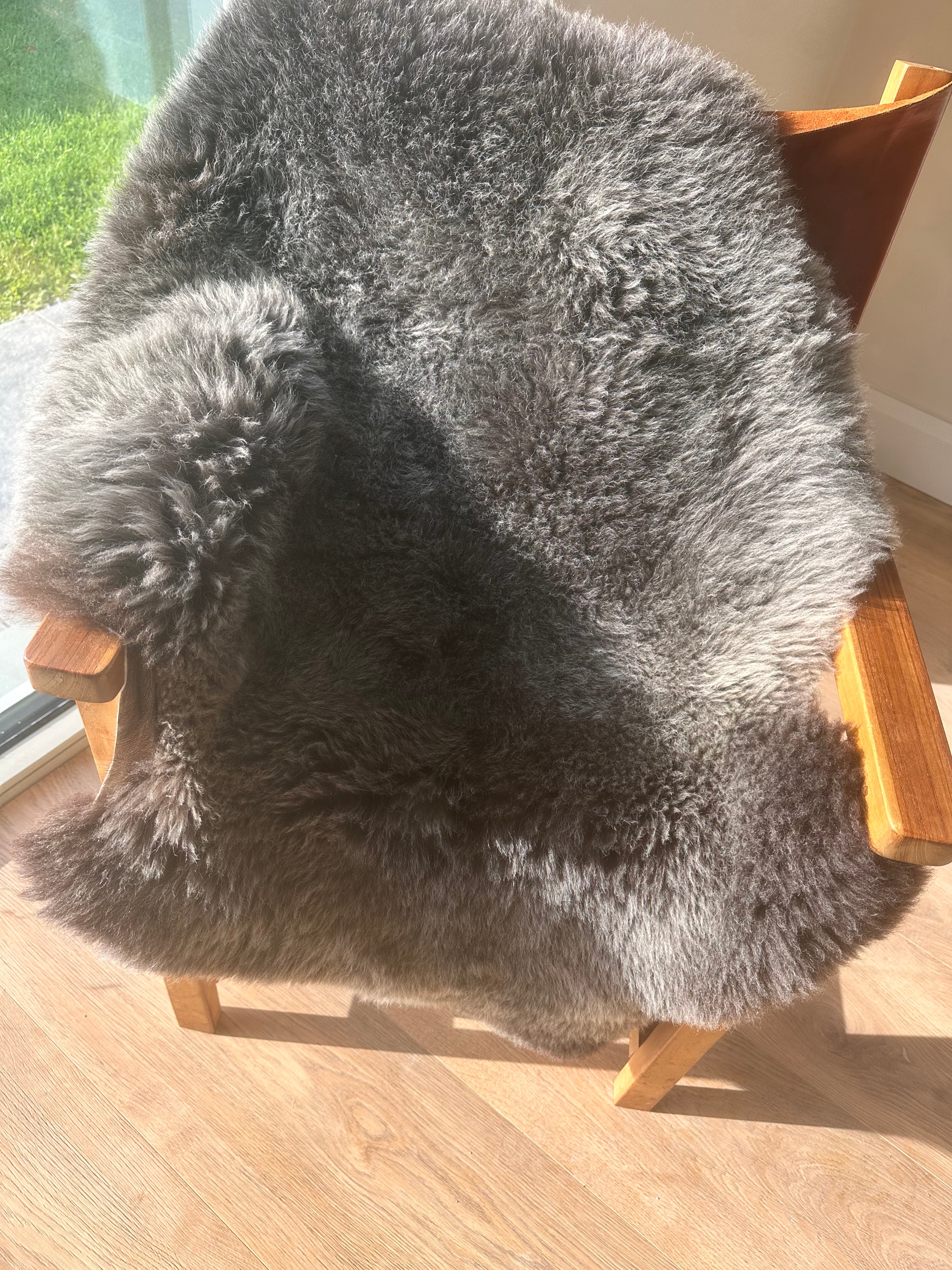 Edwin Clipped Grey Sheepskin