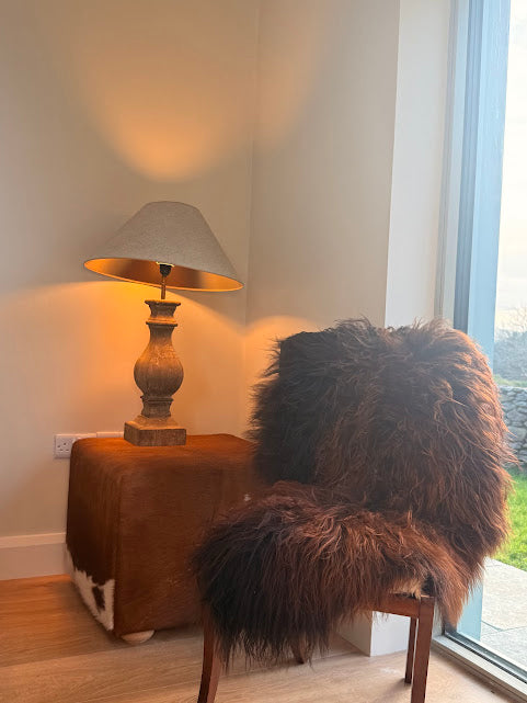 Mila Brown Shaggy Sheepskin