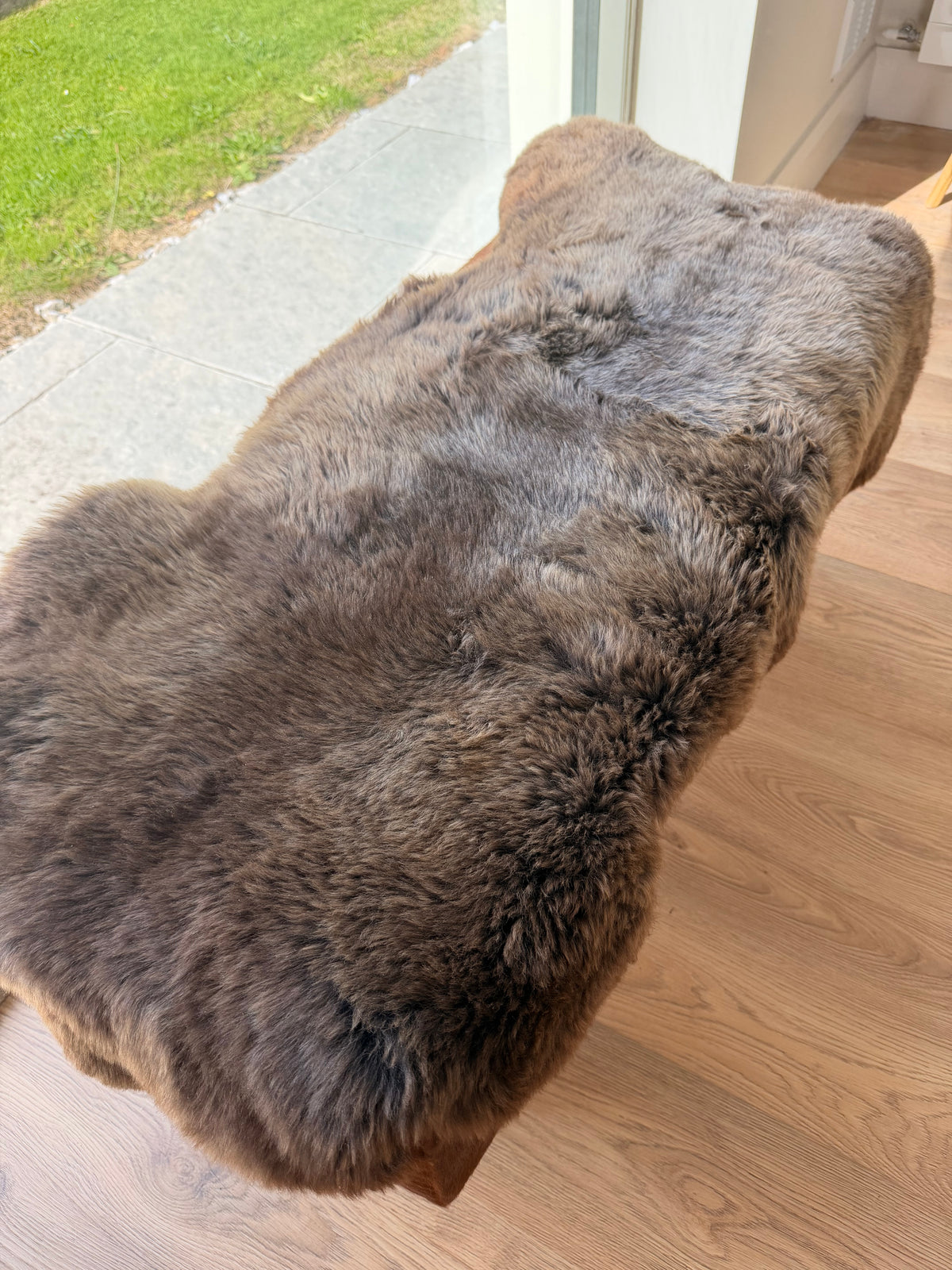 Burren Smoke Taupe Sheepskin Rug