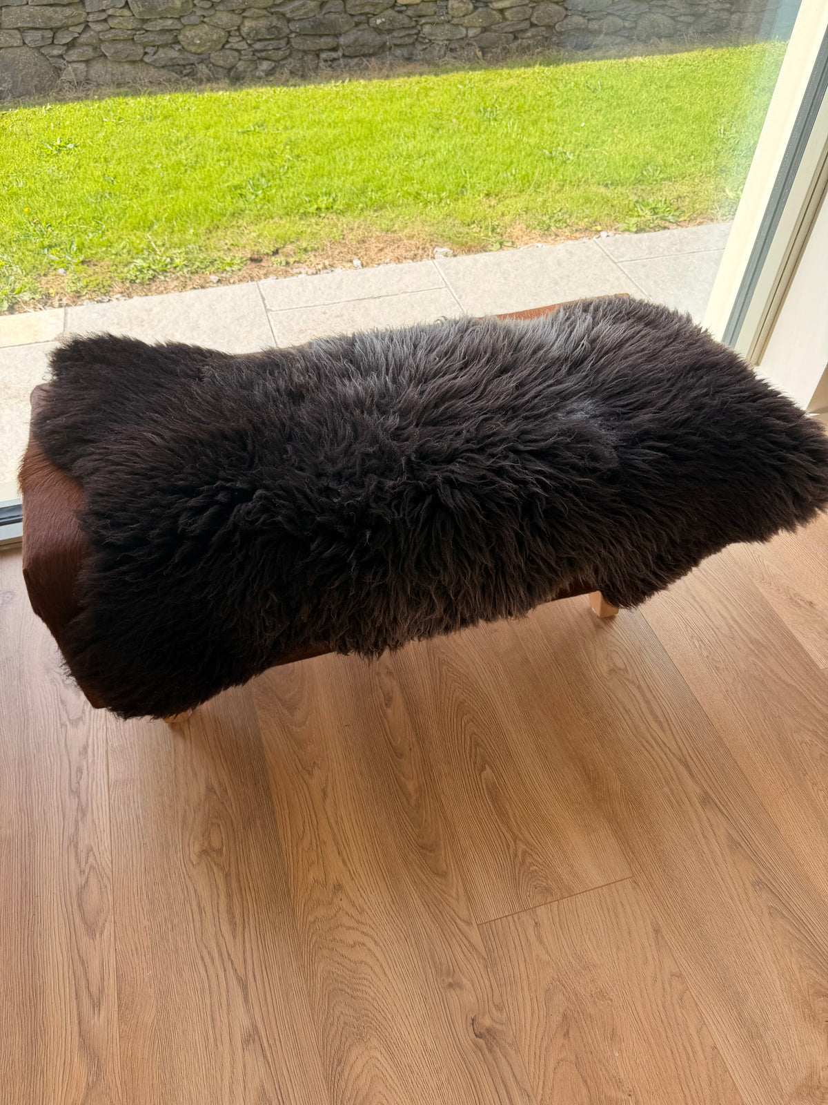 Blackthorn Midnight Long Wool Sheepskin Rug