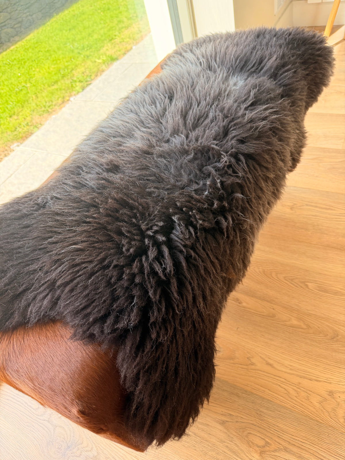Blackthorn Midnight Long Wool Sheepskin Rug