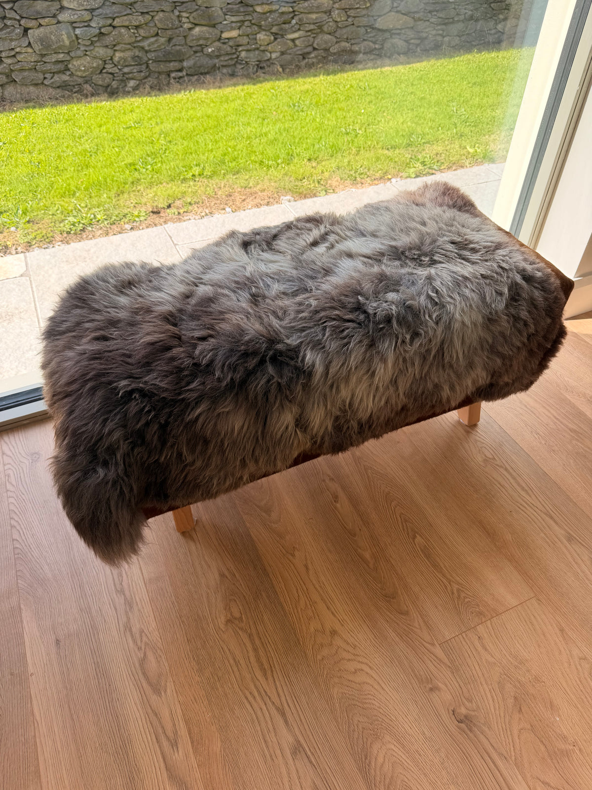 Wicklow Storm Long Wool Sheepskin Rug