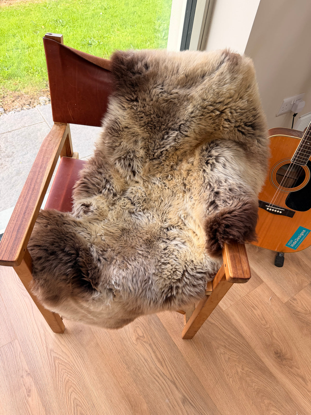 Lowland Moss Natural Sheepskin Rug
