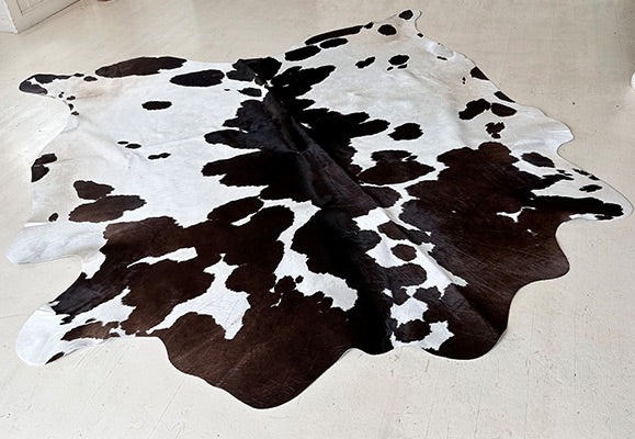 black and white cowhide rug
