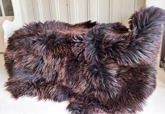 quad sheepskin rug