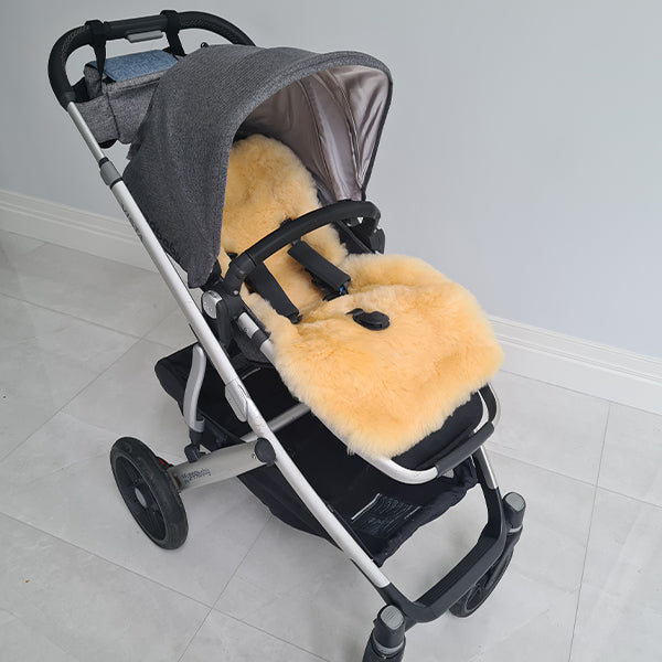 Vegetable Tanned Sheepskin Baby Buggy Liner - Main Image