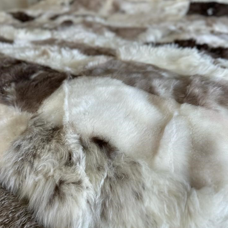 luxury soft lambskin throw