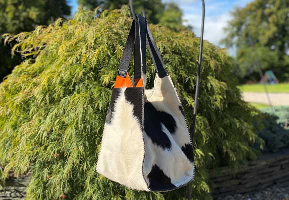 Cowhide shoulder hot sale bag