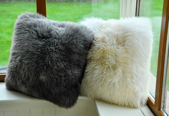 Large Sheepskin Cushions - Main Image