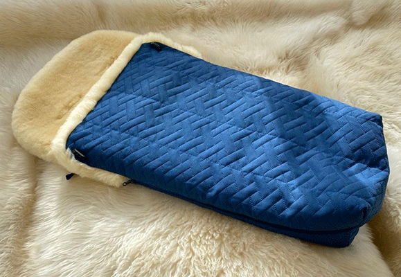 blue buggy footmuff