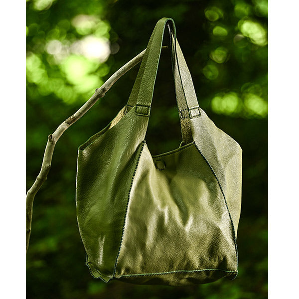 Irish leather tote bag
