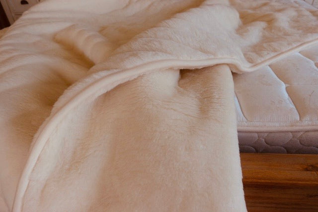 Natural Wool Double Bed Mattress Topper