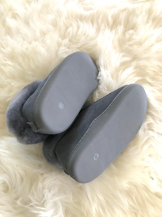 sheepskin slippers with rubber soles