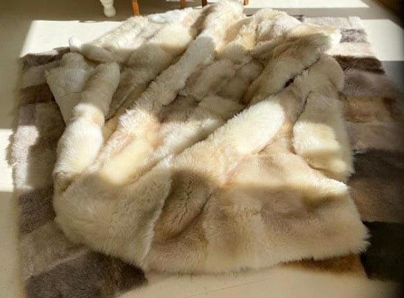 Lambskin Throw- ‘Golden’ King Size 200 x 220cm