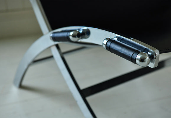 leather and chrome chair