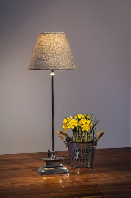 Donegal tweed lampshade