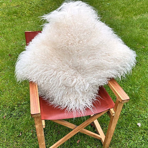 Curly Haired Sheepskin Cushion