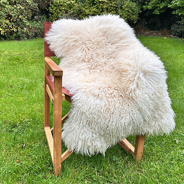 curly sheepskin rug