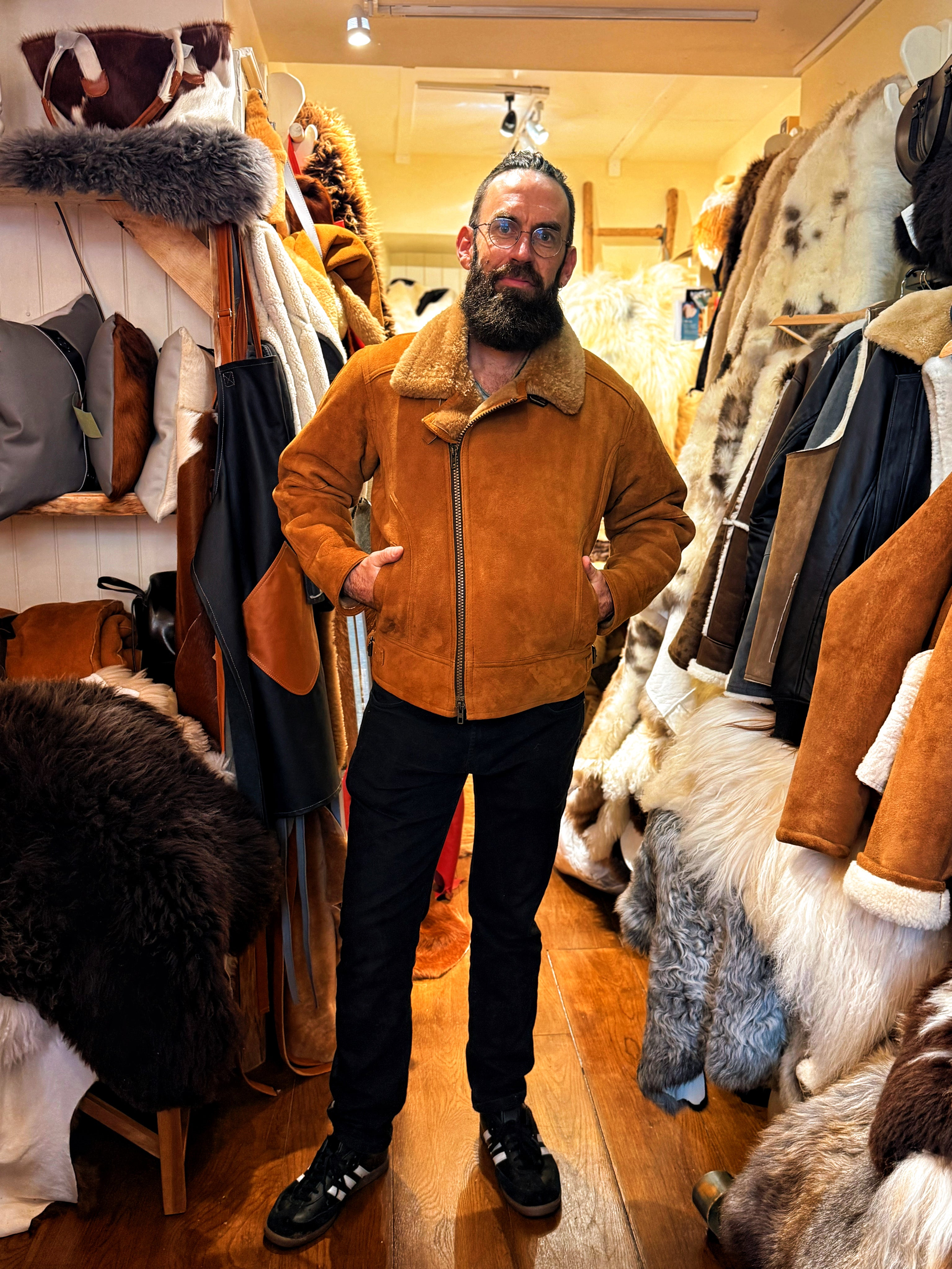 Lambskin Aviator Jacket