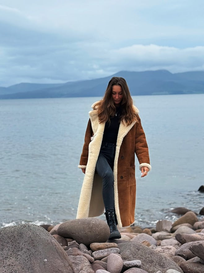 Lambskin Long Coat