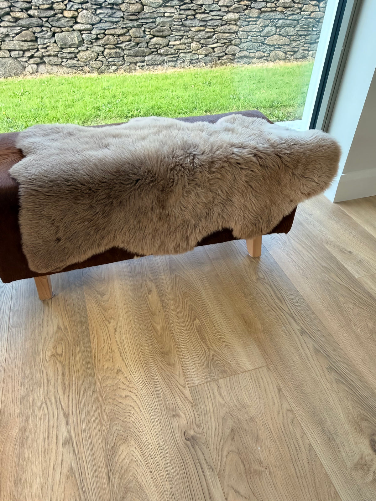 Limestone Haze Taupe Sheepskin Rug