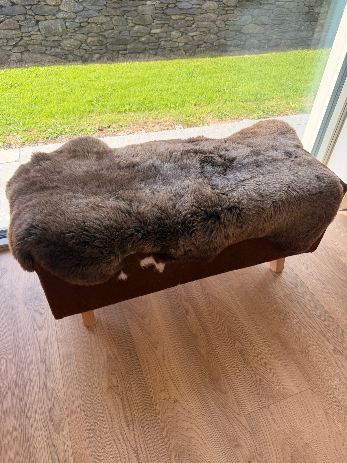Burren Smoke Taupe Sheepskin Rug