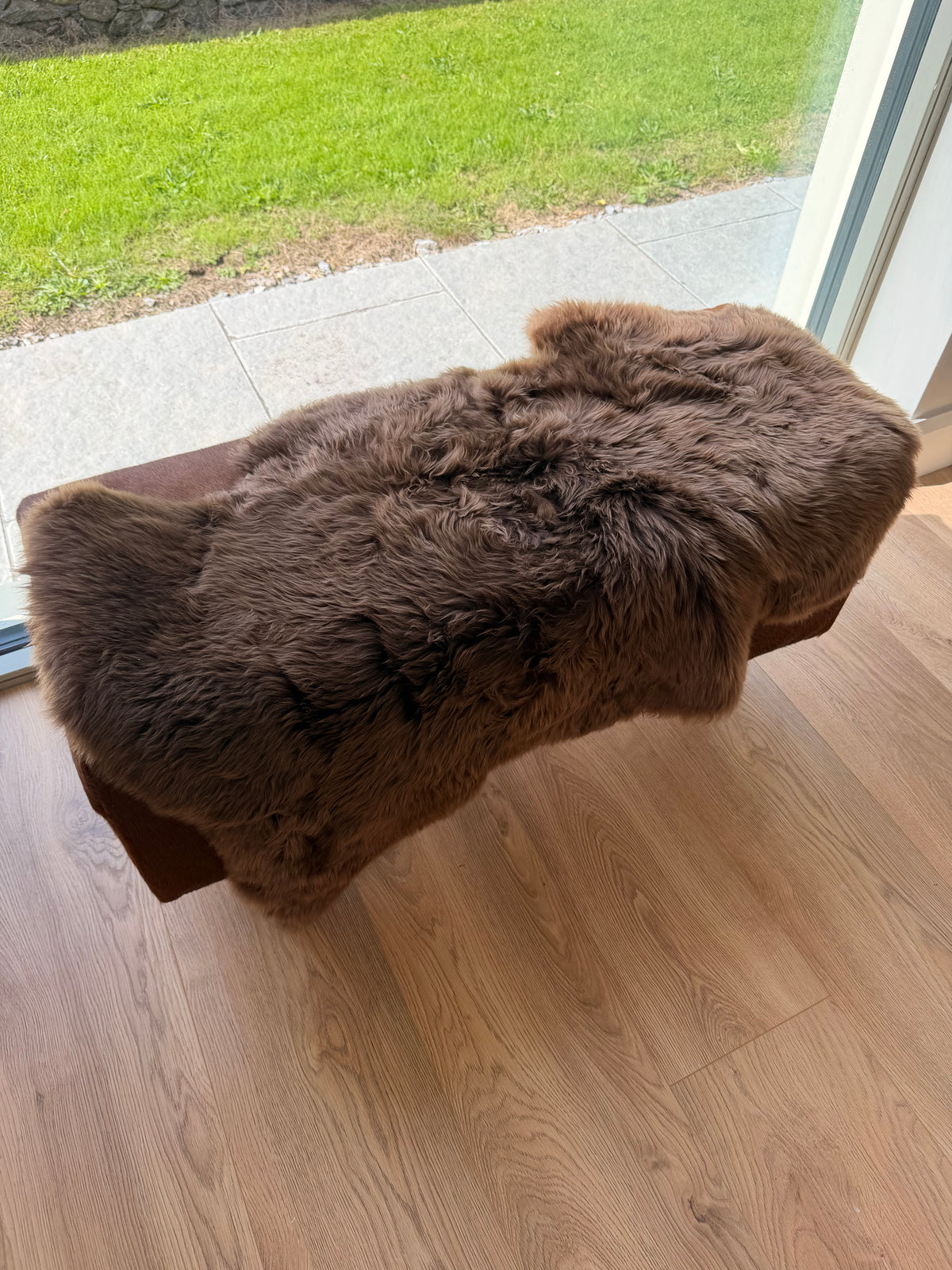 Peat Ember Brown Sheepskin Rug