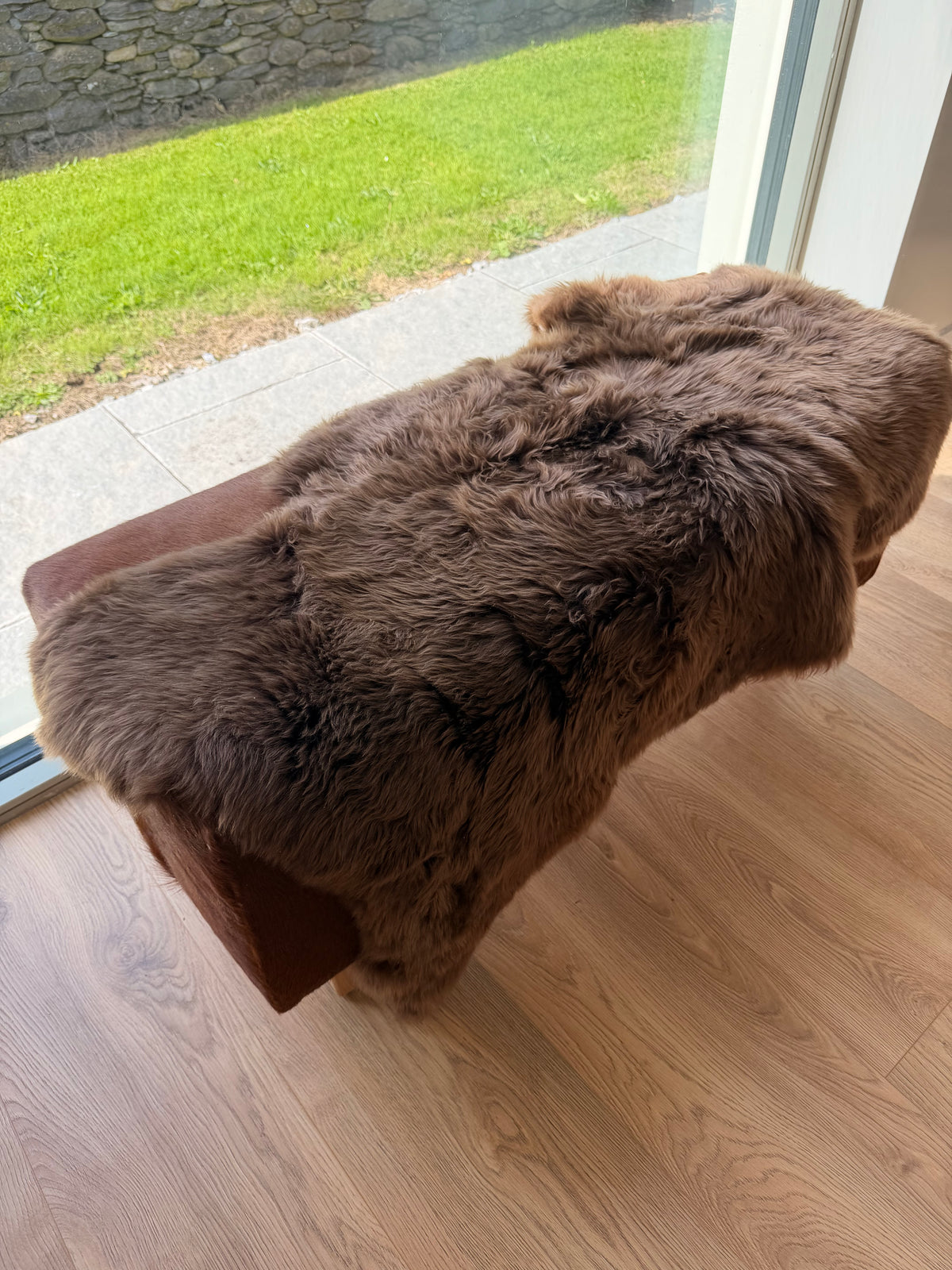 Peat Ember Brown Sheepskin Rug