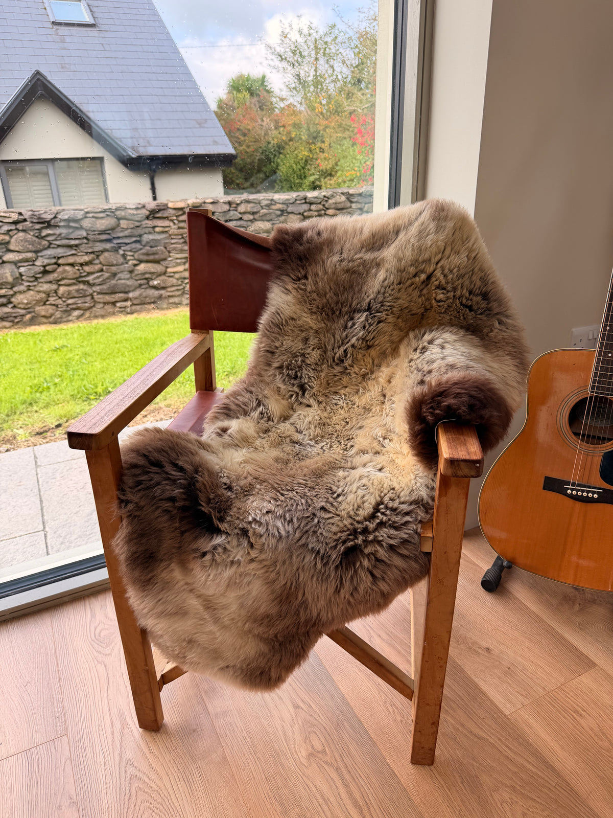 Lowland Moss Natural Sheepskin Rug