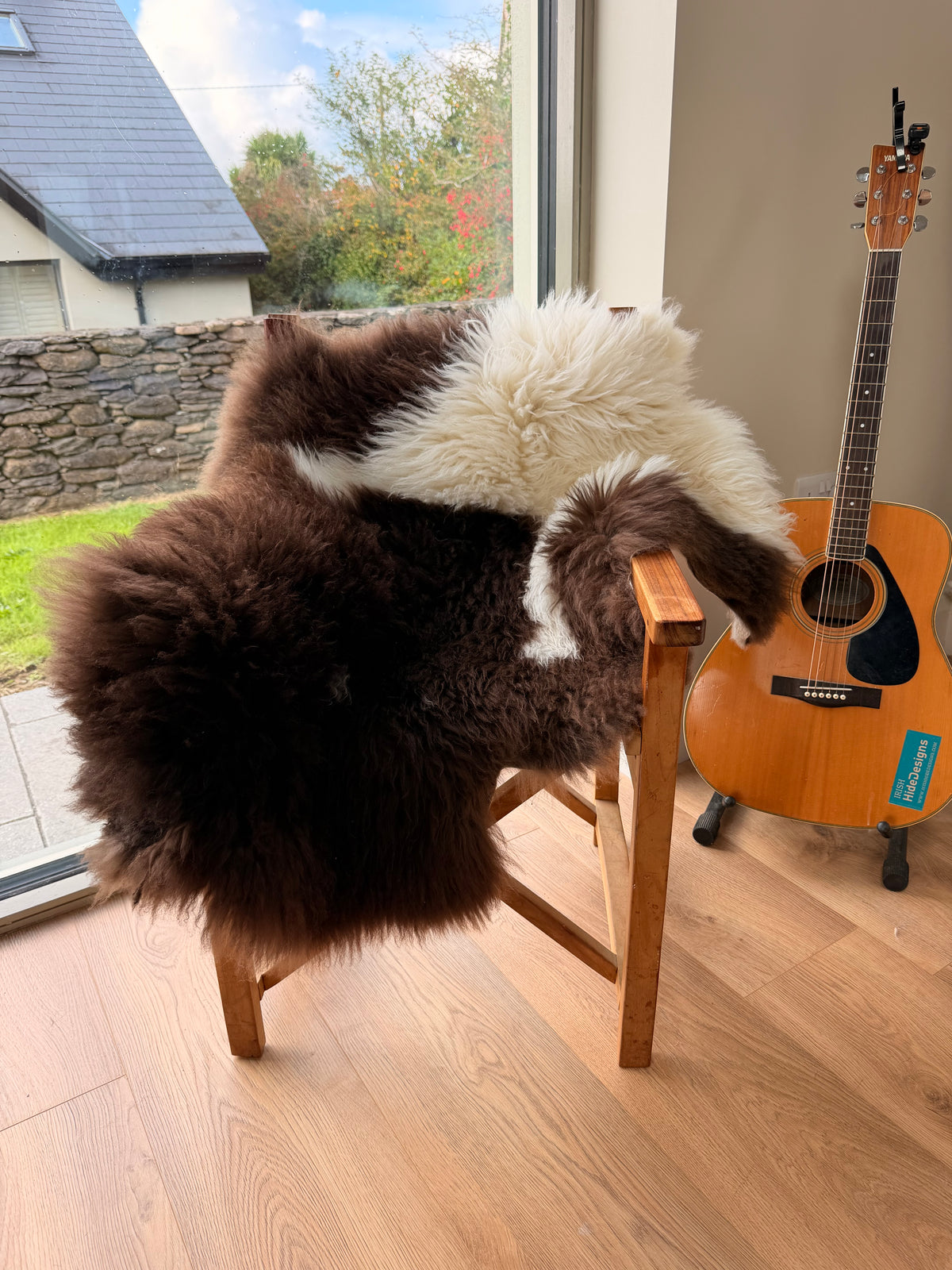 Wild Heather Chocolate & Cream Sheepskin Rug