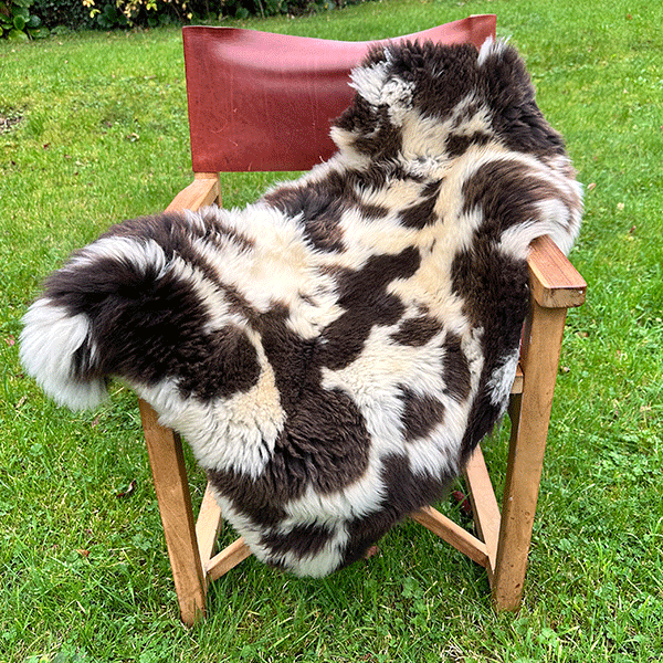 speckled sheepskin rug