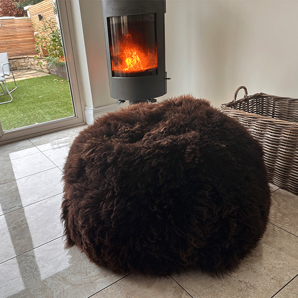 sheepskin beanbag