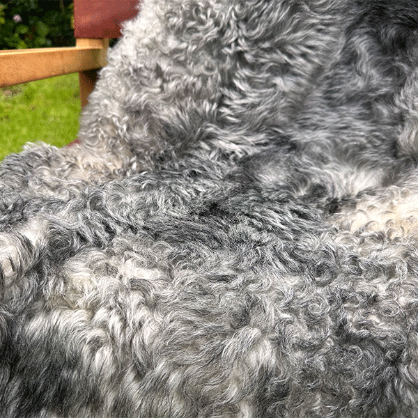 Natural Grey Sheepskin Rug