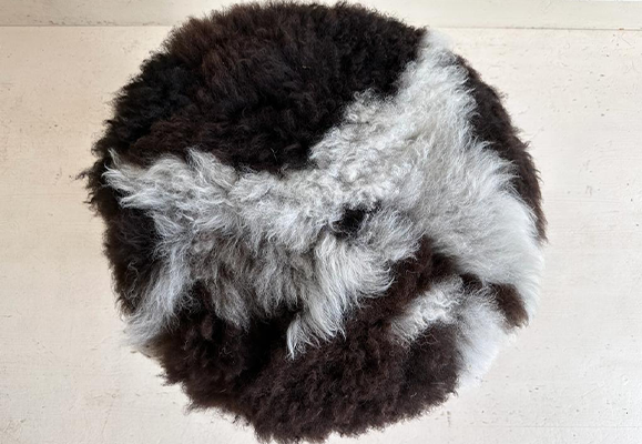 sheepskin stool 2