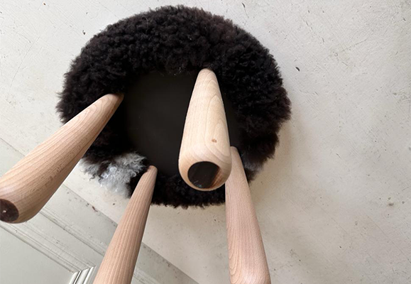 sheepskin stool 3