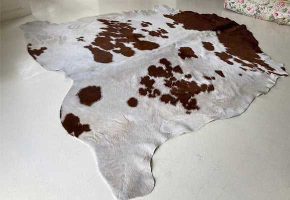 brown and cream rug