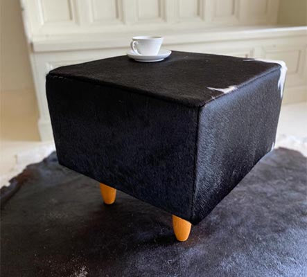 cowhide coffee table