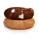 ‘Spanish Point’ Natural Cowhide Pouffe