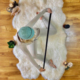 quad sheepskin rug perfect for yoga