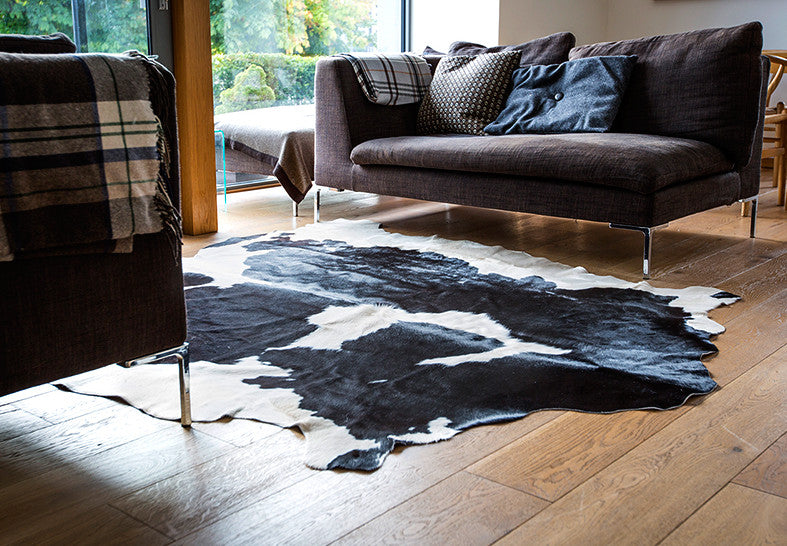 West Kerry Cowhide Rug | Black & White