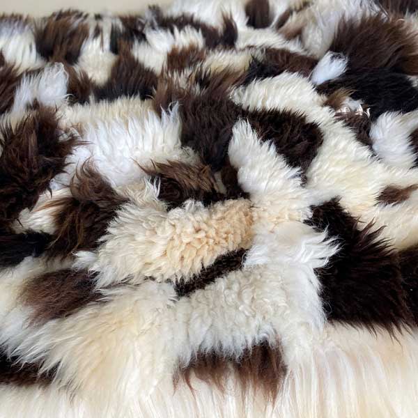 Achill island sheepskin rug detail