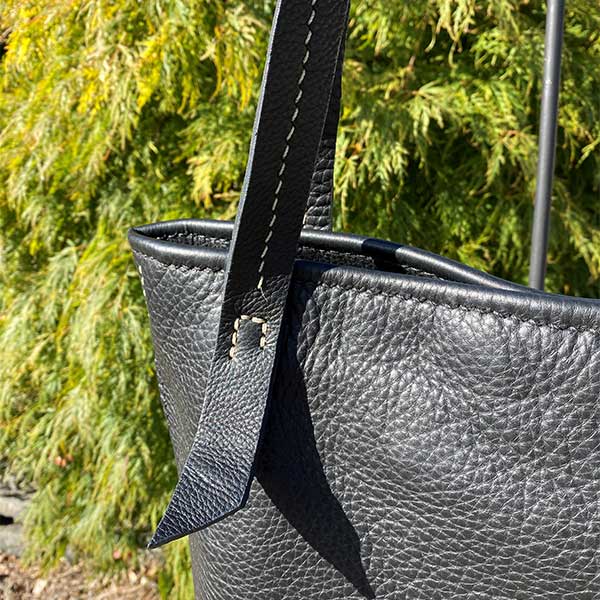 Black Leather Tote