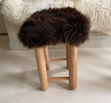 unique sheepskin stool