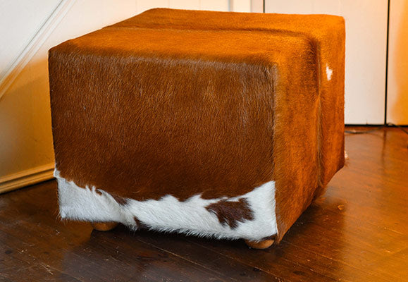 Mullaghmore Cowhide Cube Footstool