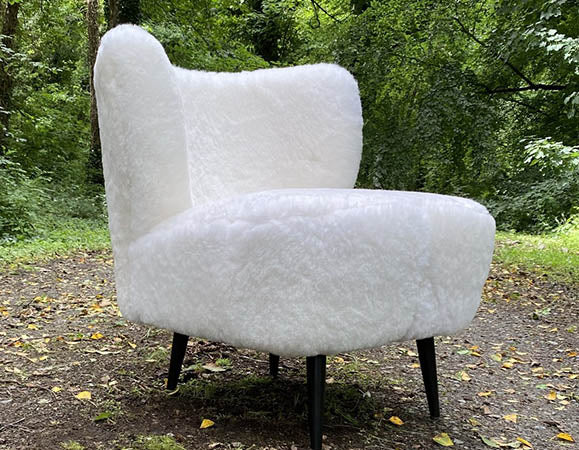 luxury Irish sheepskin chair
