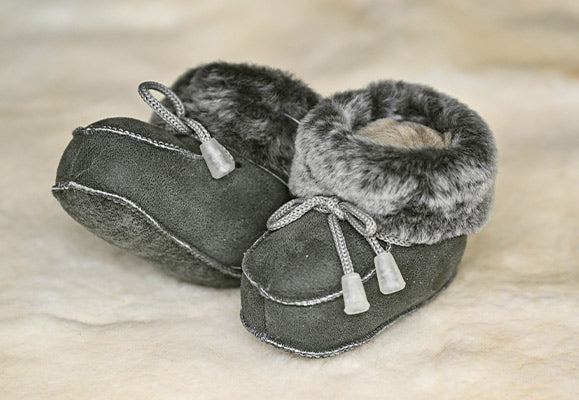 Sheepskin Baby Booties